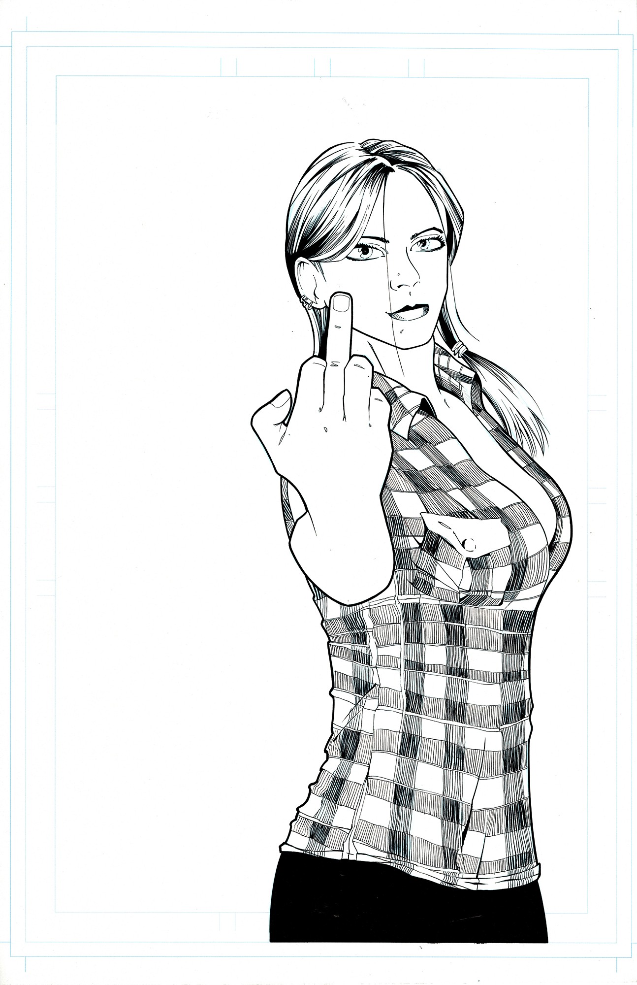 Character Study-Attitude Original Art