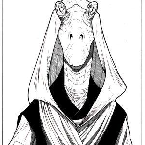 Star Wars-Darth Jar Jar Original Art
